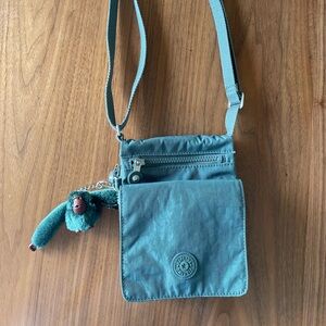 Kipling El Dorado Crossbody Shoulder Strap Mini Bag Dark Teal